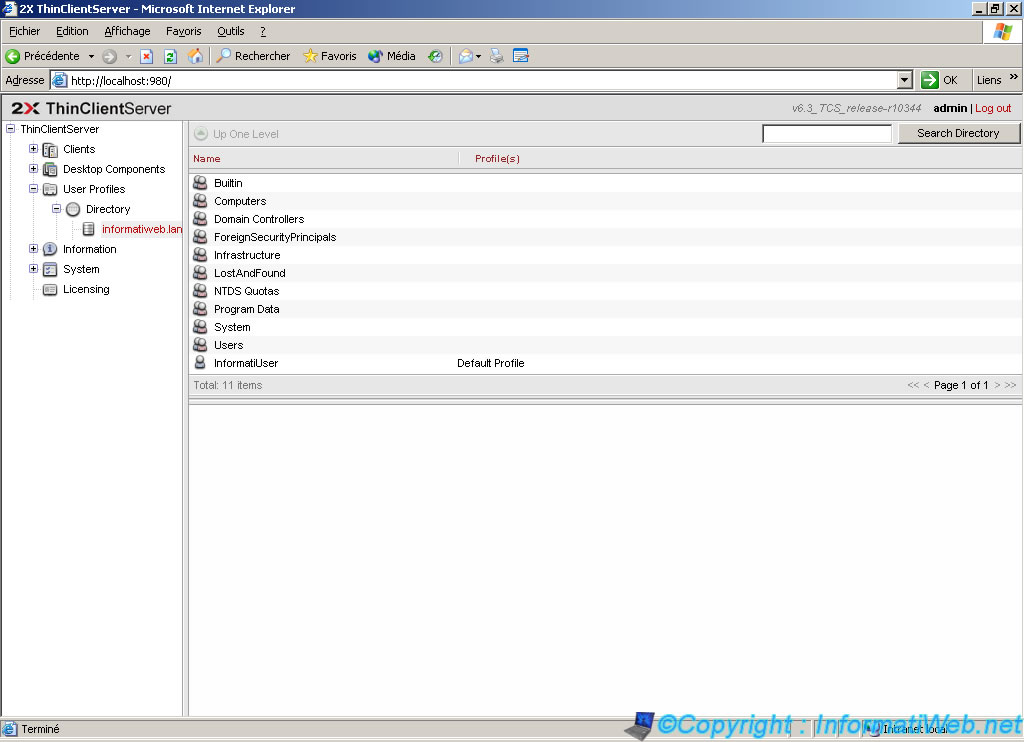 Terminal Server (TSE / thin clients) with 2X ThinClientServer